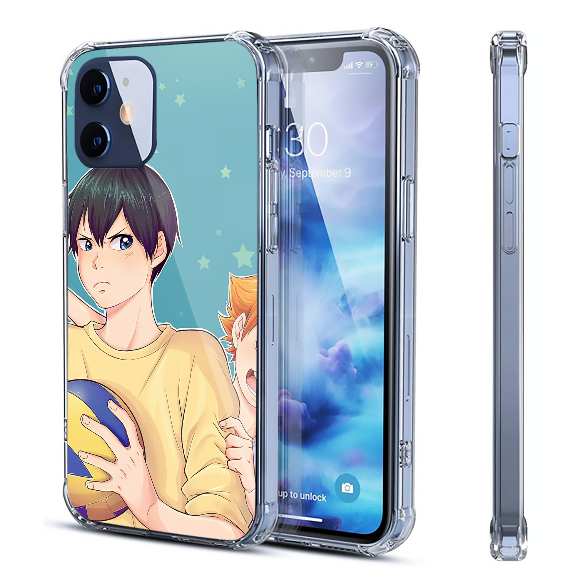 （画像用） ハイキュー!! Haikyu!! 【iPhone 12シリーズ対応】透明スマホケース（クリアソフトケース）